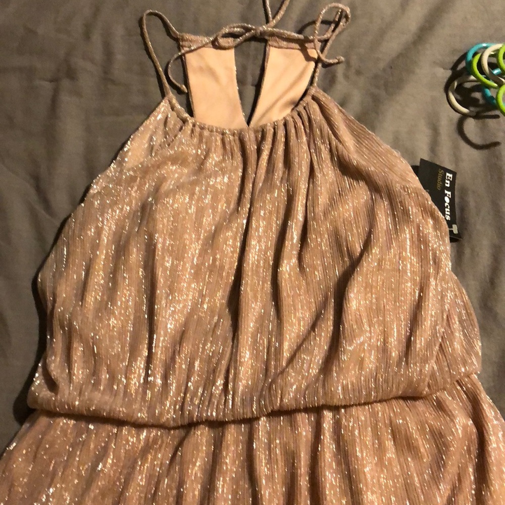 Long formal dress—stretch